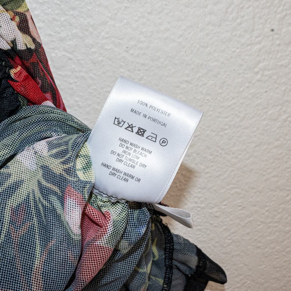 Molly Goddard $350 Printed Mesh Elasticated Tube Top size 10US 14UK - Picture 5 of 9